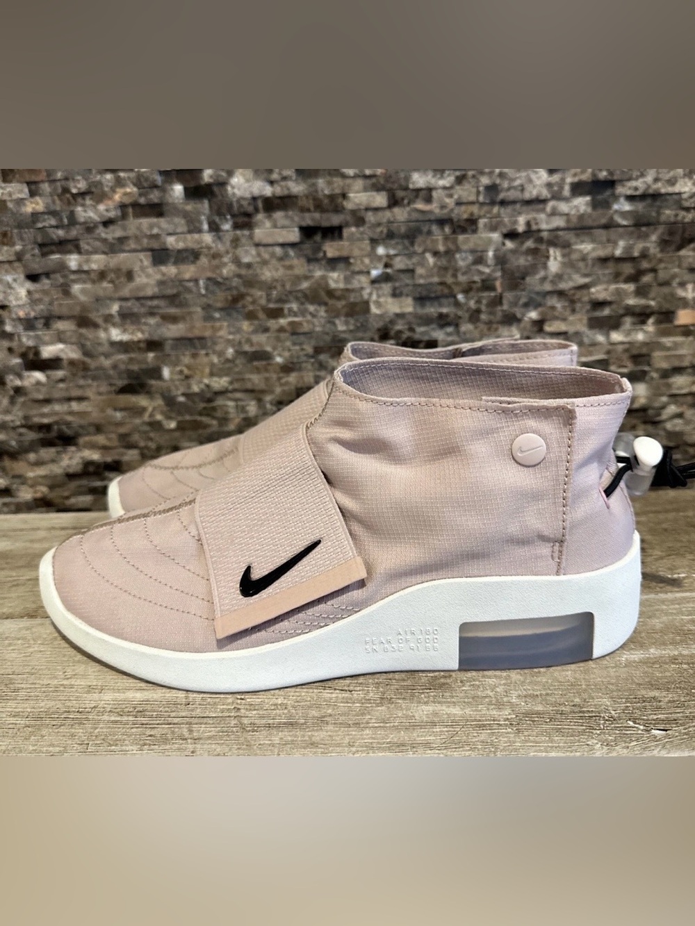 Nike Air Fear Of God Moccasin Particle Beige Sneakers AT8086-200 Shoes-Mens 9
